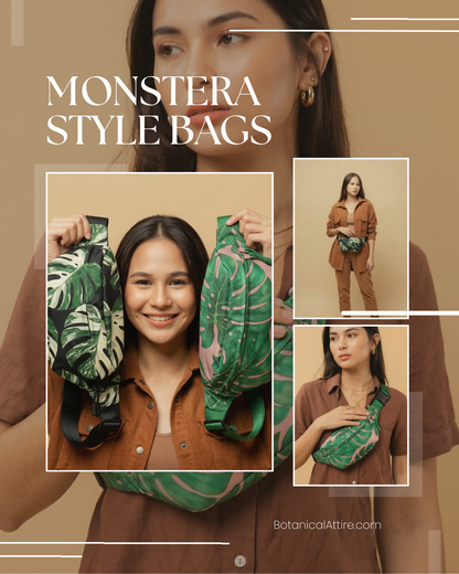 Monstera Crossbody Bag